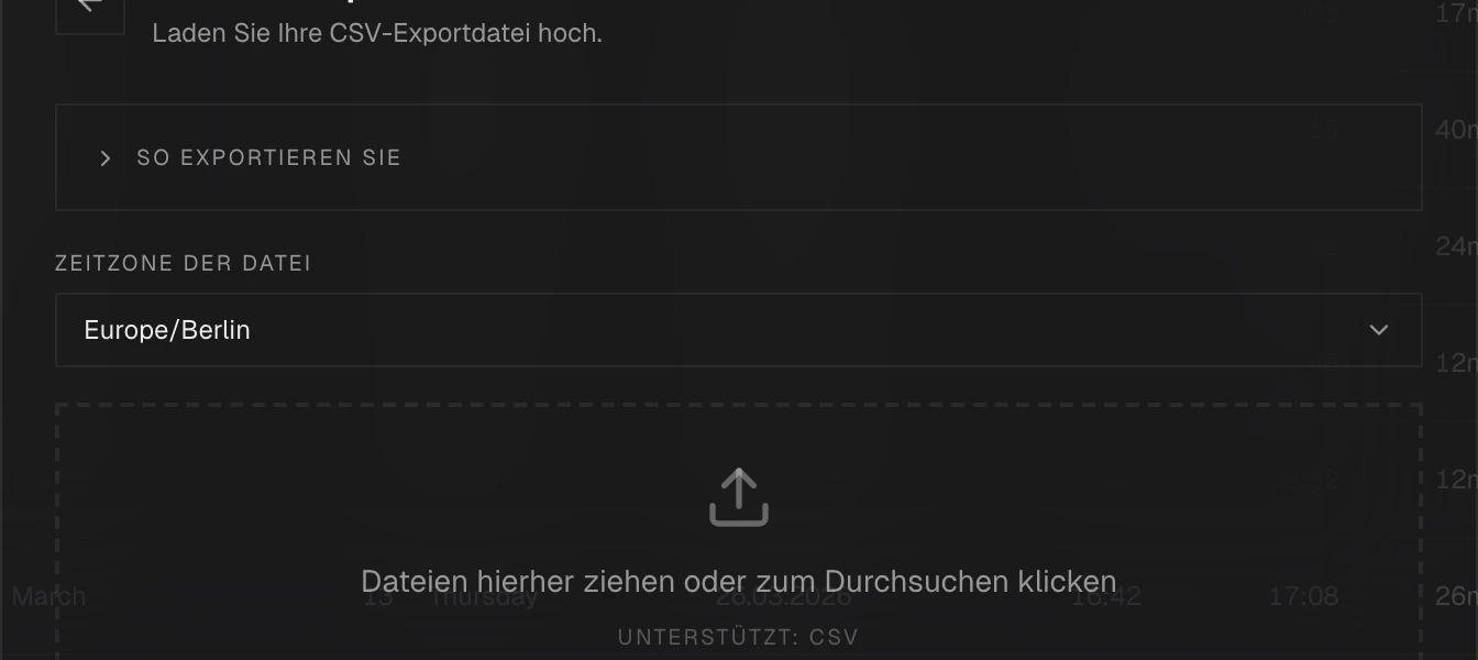 Import-Assistent Brokerauswahl
