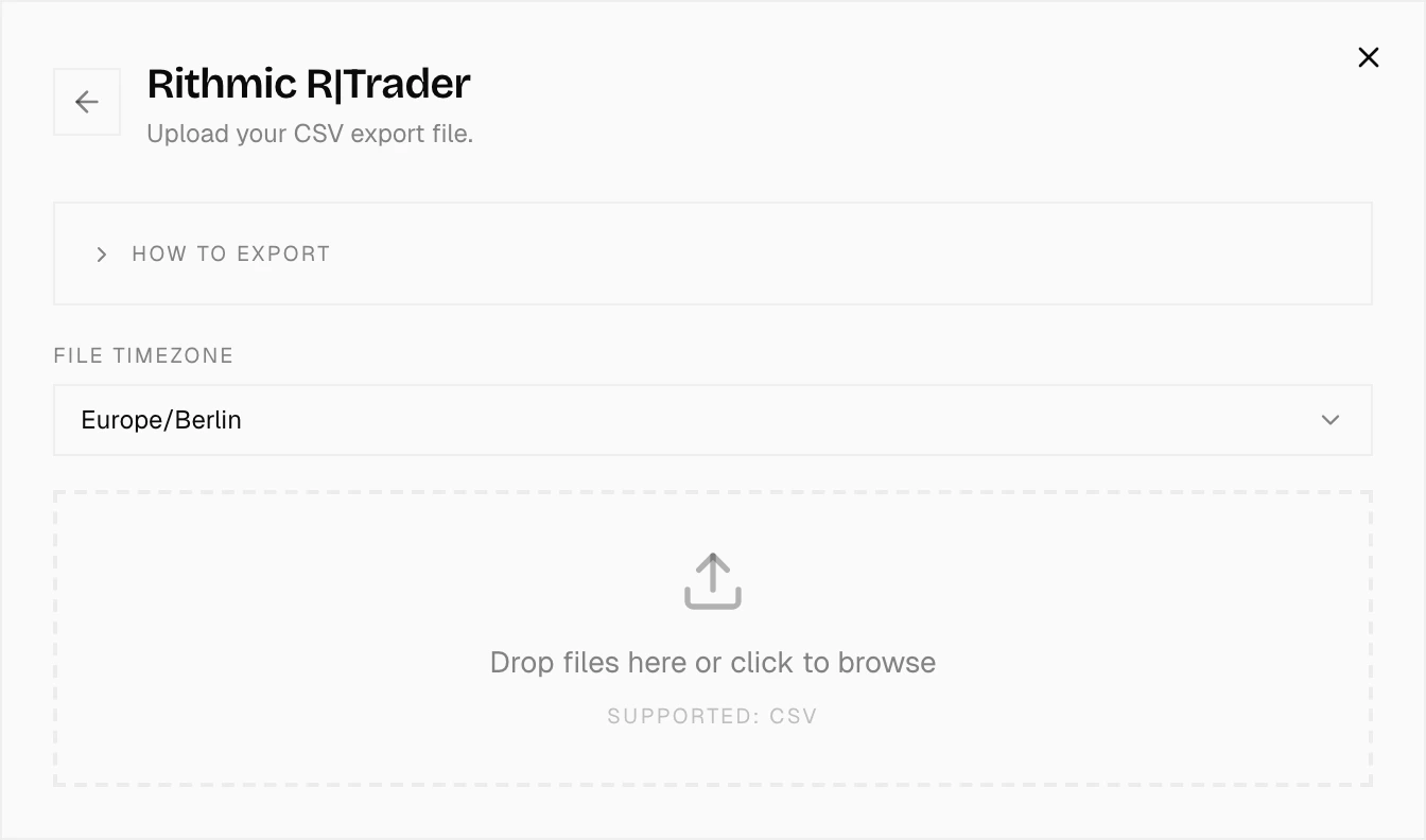 Import wizard broker selection