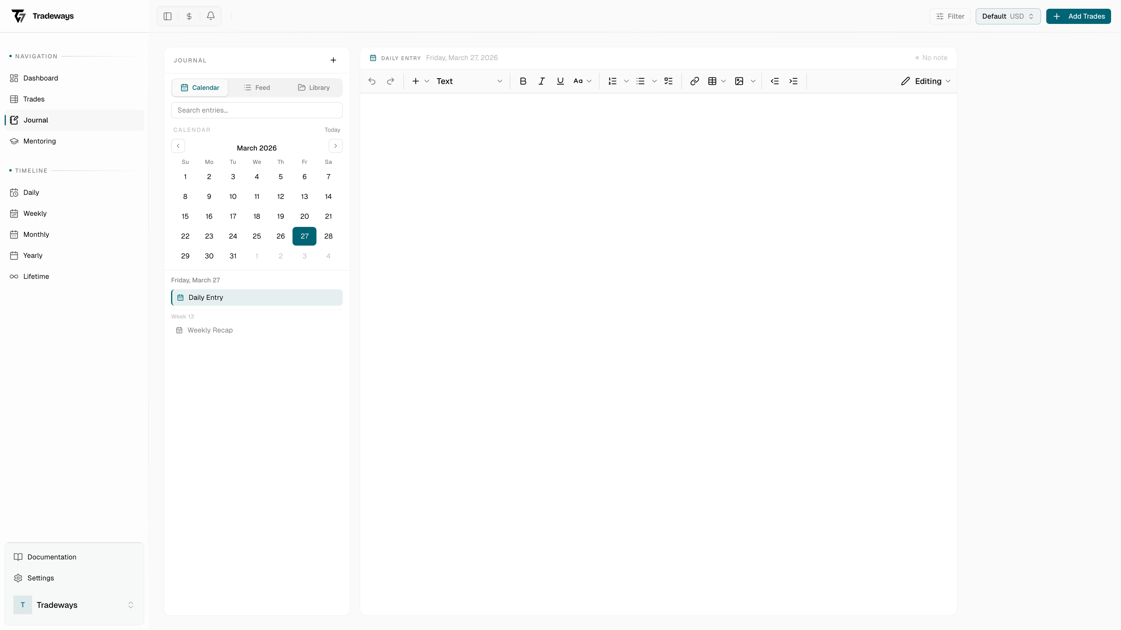 Pages folder tree with expanded folders